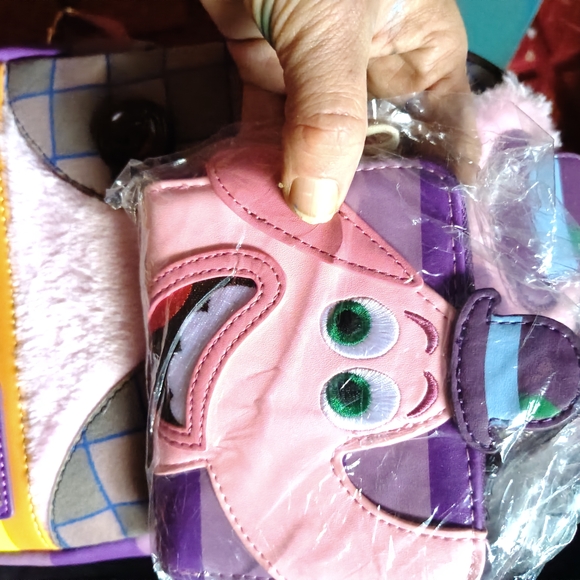 Loungefly Pink and Purple Backpack with Floral Accents - Picture 2 of 13